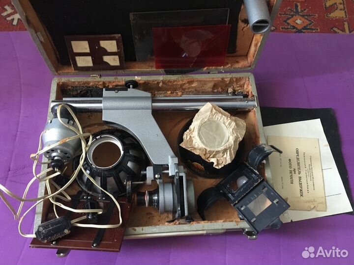 Видоискатель Зенит и набор фотооборудования, СССР