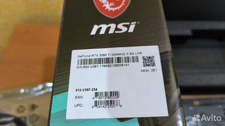 Видеокарта rtx 3060ti