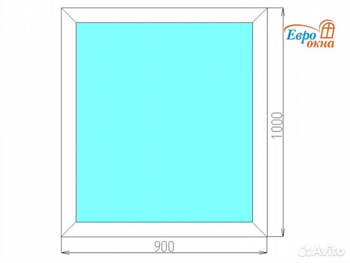 Окно пластиковое. От производителя