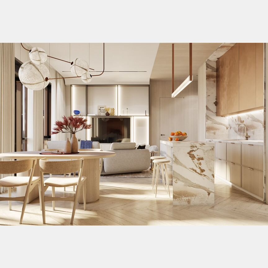 2-к. квартира, 74,1 м², 13/23 эт.