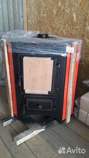 Печь-Камин угловая с конфоркой