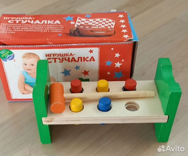 Деревянные игрушки развивашки и мягкие кубики