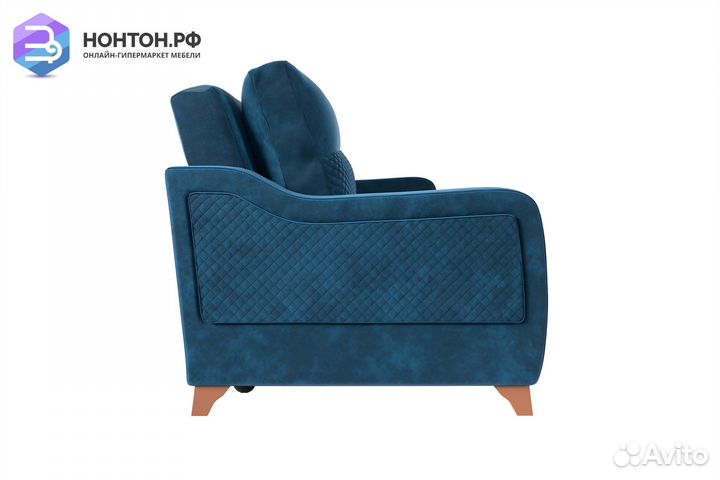 Диван книжка Дуглас 3-х местный синий