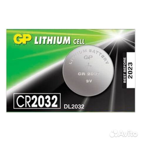 Батарейка GP Lithium, CR2032, литиевая, 1 шт