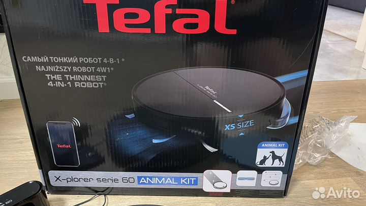 Робот пылесос моющий tefal