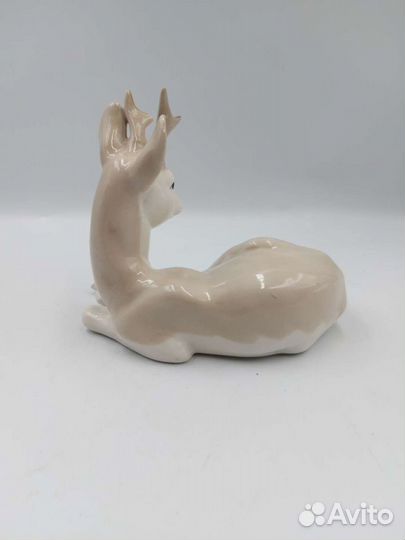 Статуэтка Олень старая гжель 60-70 гг