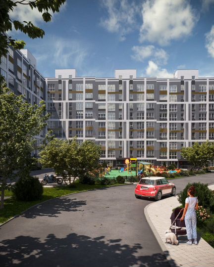 3-к. квартира, 75,4 м², 2/9 эт.