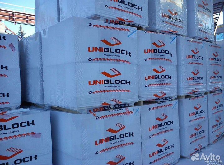 Униблок газоблок, пеноблок