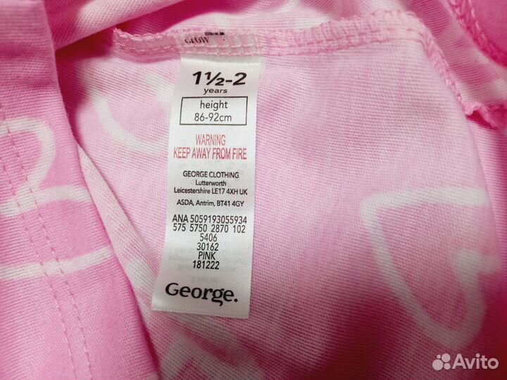 Комплект ночных рубашек платье 92 George