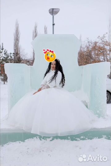 Свадебное платье 42 44 пышное