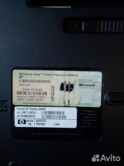 Ноутбук hp 6000