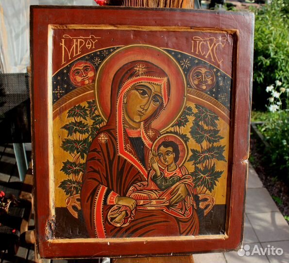Старая Икона Богородица Млекопитательница 41*36