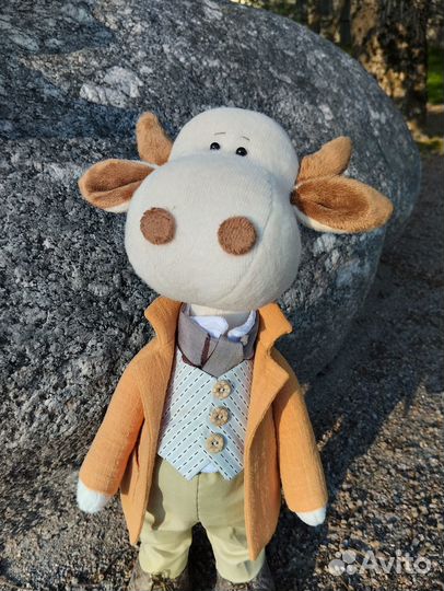 Мягкие игрушки Бычок и Коровка, 38 см