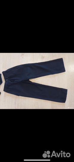 Брюки желетка и рубашка для мальчика 128 синий