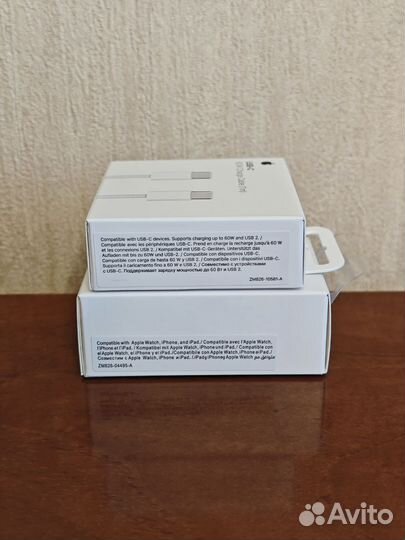 Адаптер на iPhone 15 20W с проводом USB-C/USB-C