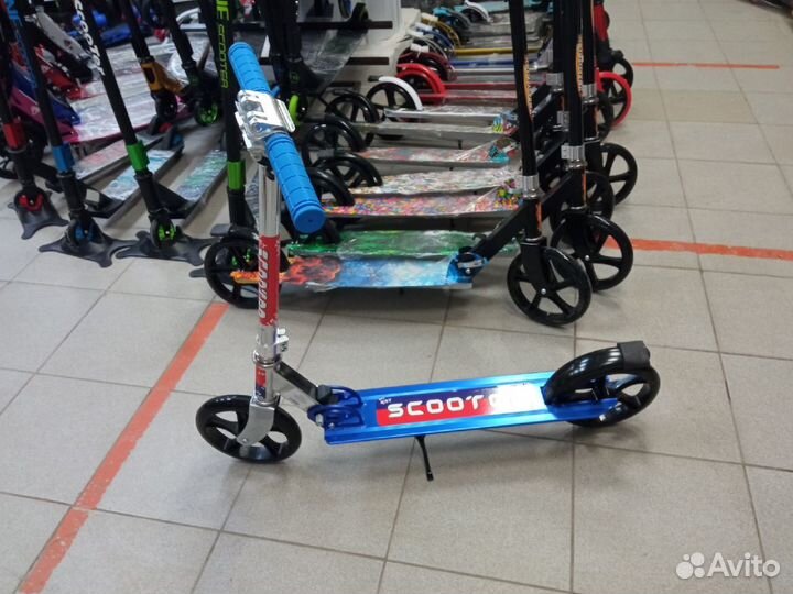 Самокат городской / Складной 2-колесный самокат