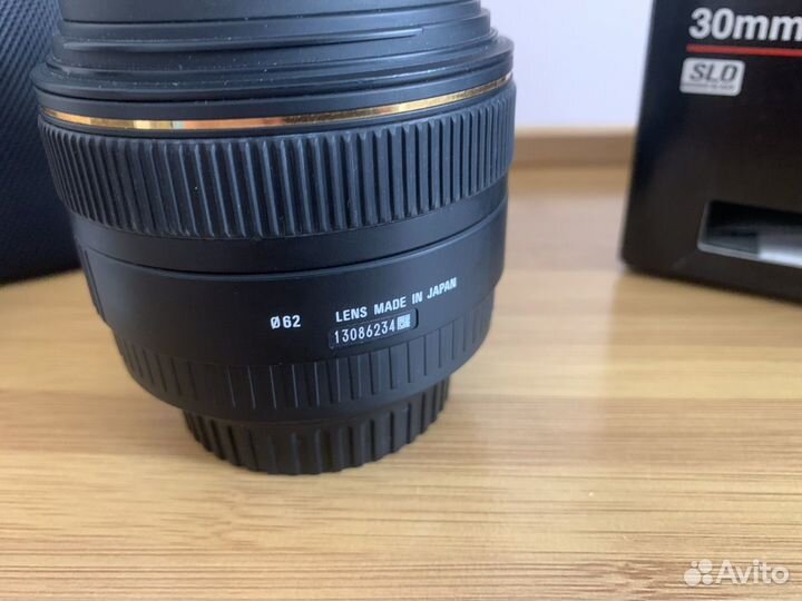 Объектив sigma 30mm f1.4 EX DC для Canon