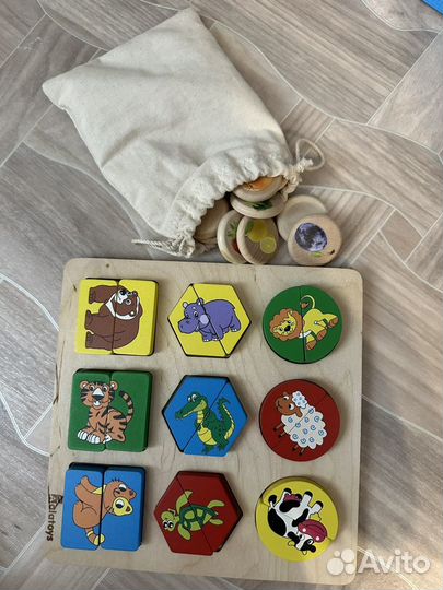 Развивающие игрушки пакетом от 1 года до 2,5 лет