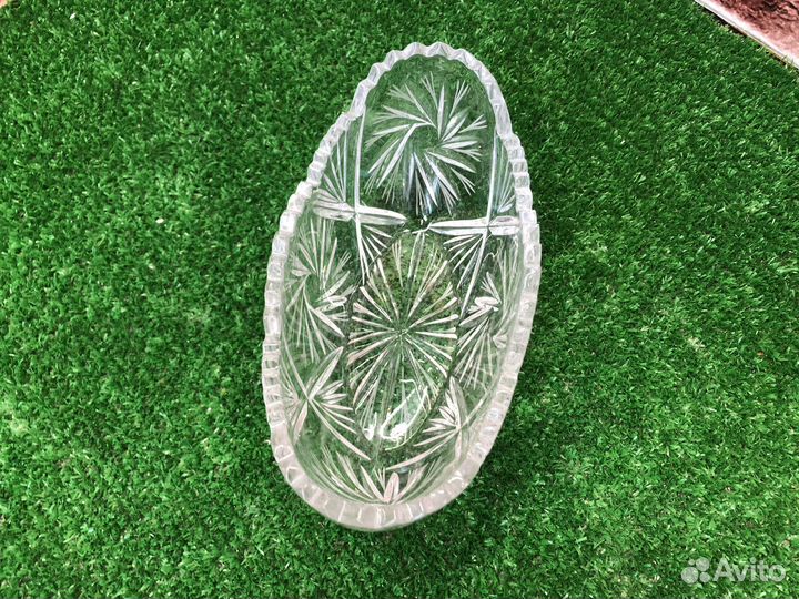 Z.8973 салатница ладья хрусталь