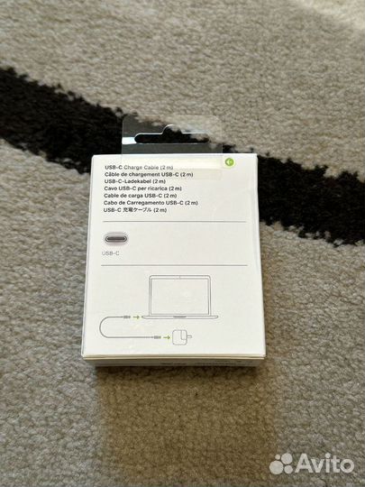 Кабель USB-C для Apple MacBook 2 метра оригинал