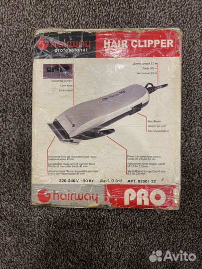 Машинка для стрижки волос hairway d012