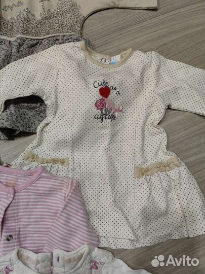 Детские вещи для девочки 6-12 мес