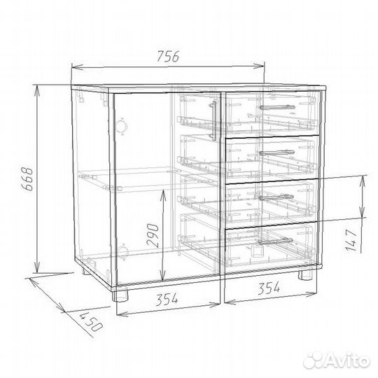 Тумба детская Л-03Легенда