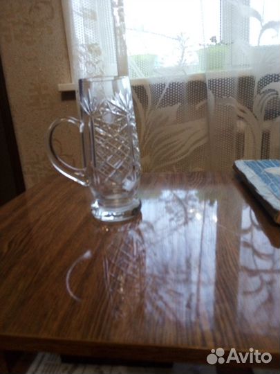 Кружки пивные хрустальные новые