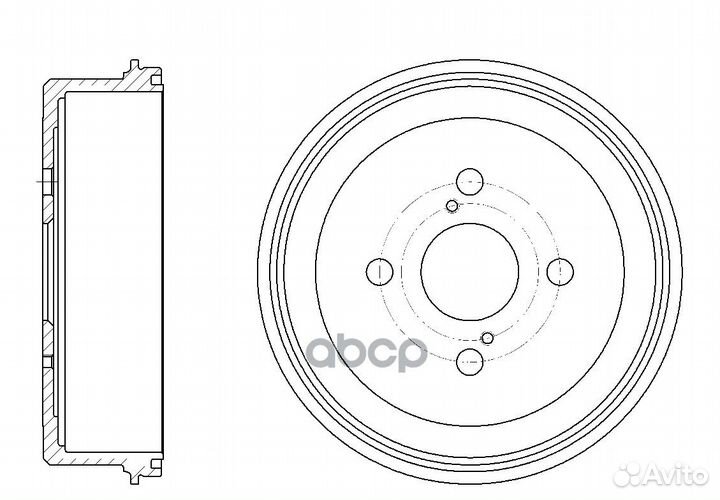 Барабан тормозной G-brake GD-06050 GD-06050