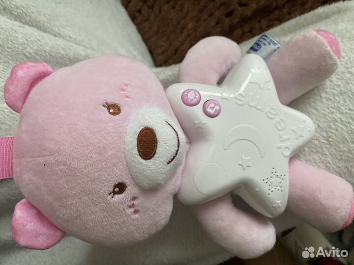 Мишка chicco ночник с мелодиями