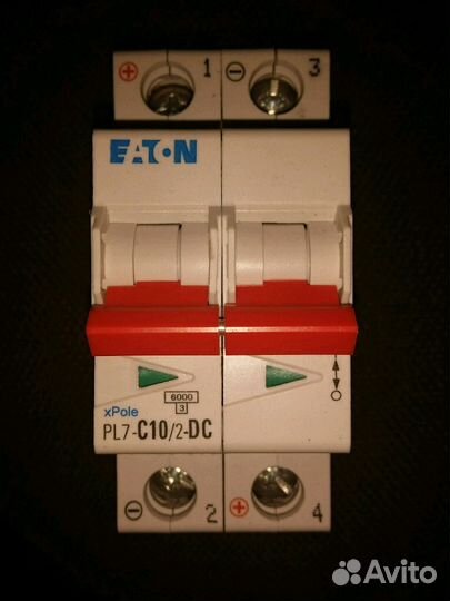 Автоматический выключатель eatoh PL7-C10/2-DC