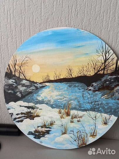 Картина акрилом на холсте