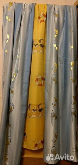 Комплект шторы и тюль бу