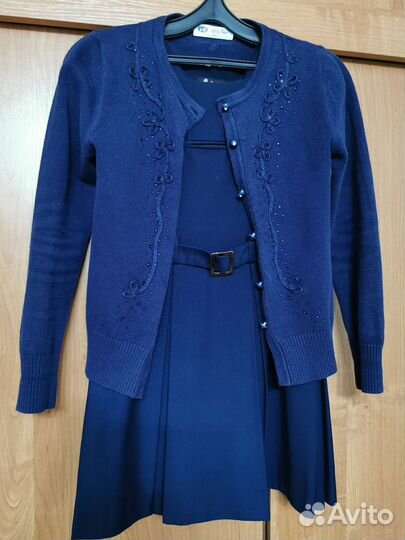 Школьная форма для девочки 134 темно синяя