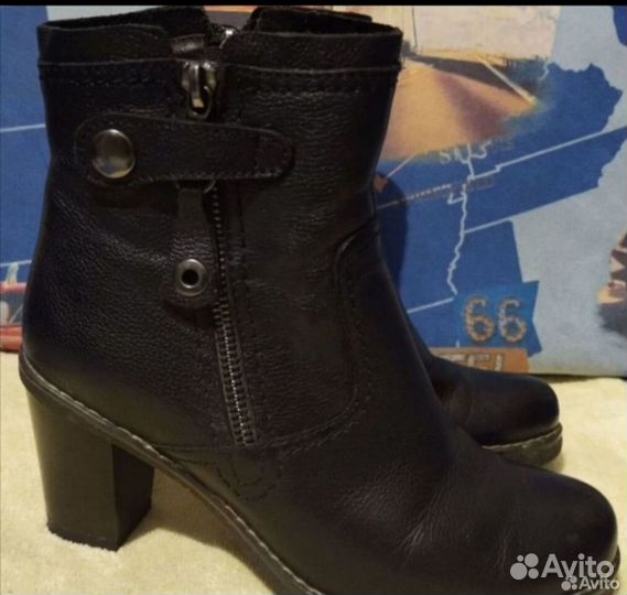 Полусапожки натуральная кожа