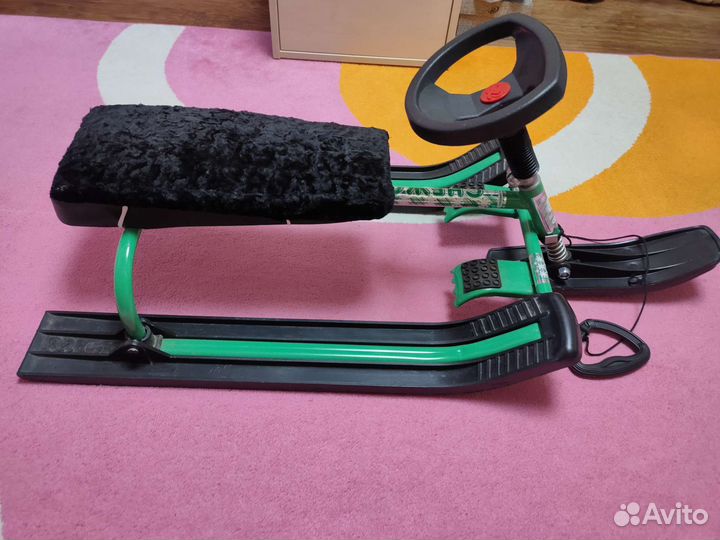 Санки с рулём и лыжей