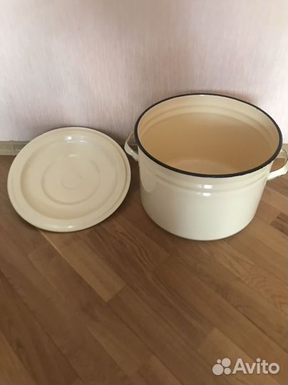 Бак эмалированный 25 л с крышкой