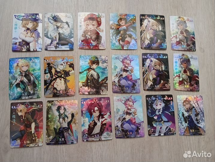 Коллекционные карточки Genshin Impact