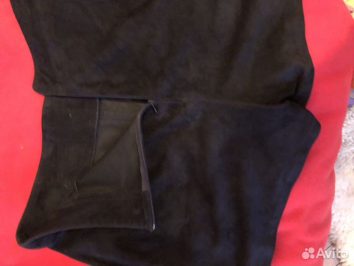 Шорты замшевые темно синие 44размер