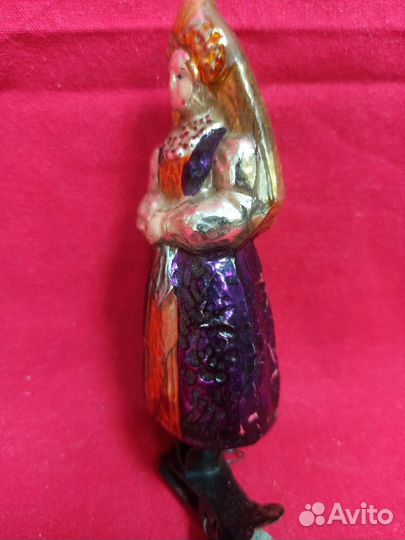 Елочные игрушки СССР. Царевна Несмеяна. Реставрац