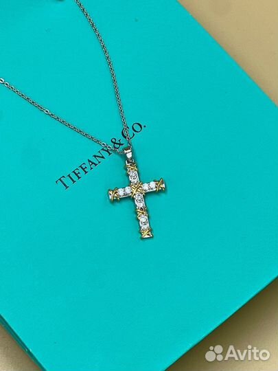 Подвеска крестик Tiffany