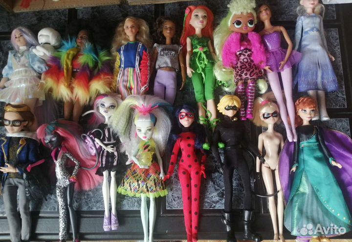 Куклы Барби, монстер хай, леди баг, LOL OMG Эльза