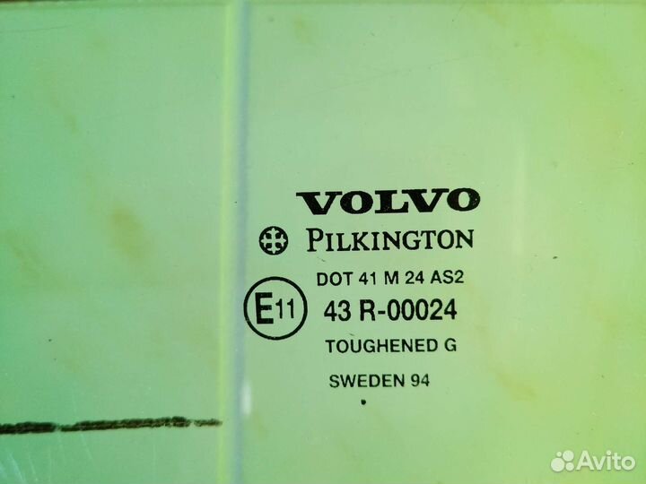 Стекло водительское volvo