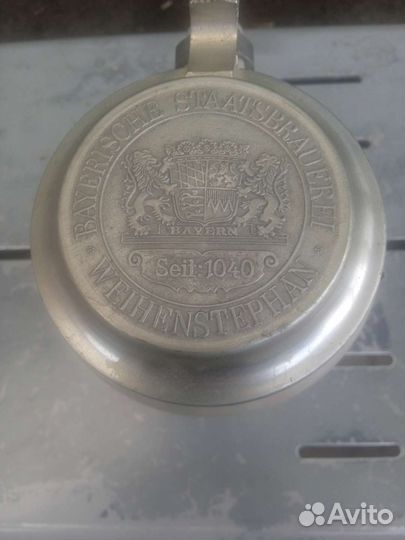 Кружка пивная фарфор с крышкой