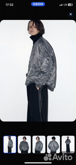 Бомбер befree серый