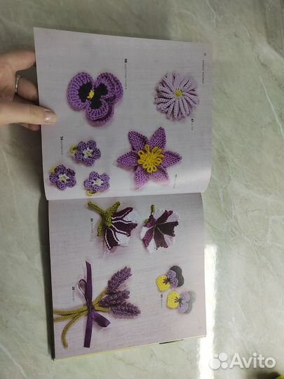 Лесли Стэнфилд,100 вязаных цветов,рукоделие