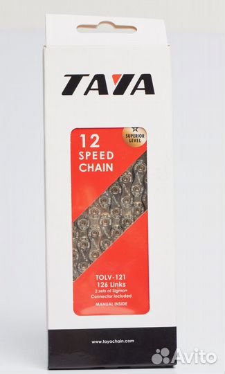 Велосипедная цепь Taya tolv-121 126 звеньев, 12 ск