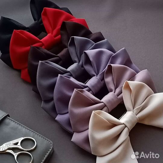 Бант из ткани ручная работа