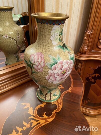 Ваза китай cloissone клуазон