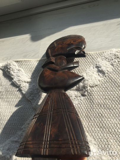 Маска Черное дерево натур Эбен Африка 1910 гг. В43